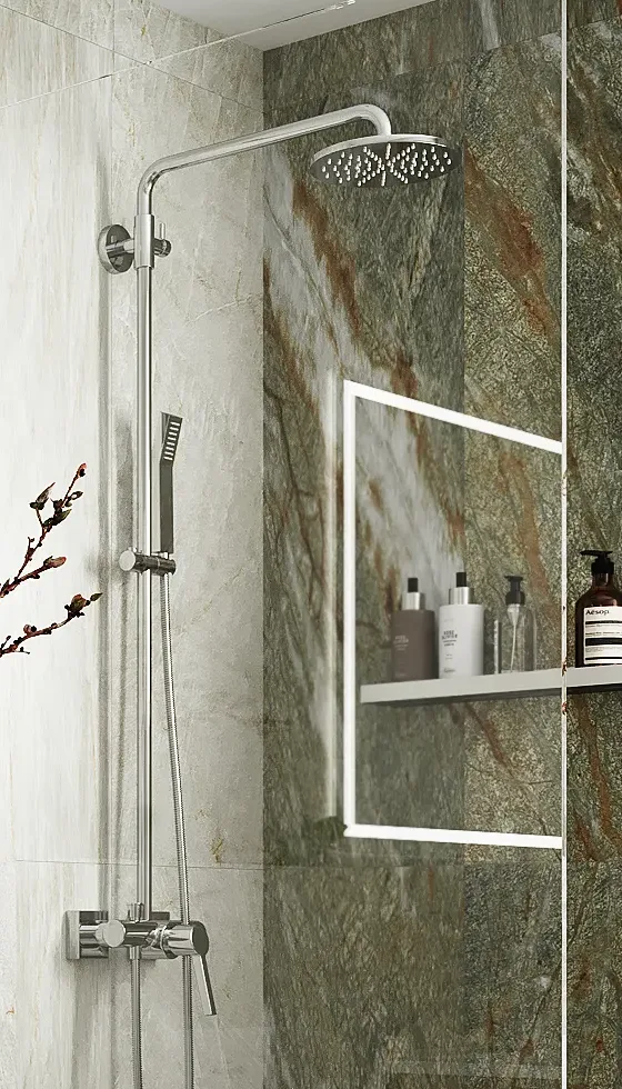 Plato de ducha: Plato Ducha Evol / Evolution Solidstone Blanco — Marzzo