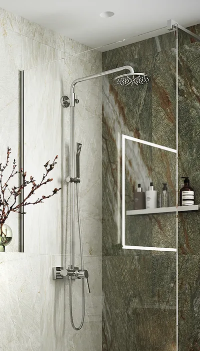 Mampara: Fd-80 Fado Mampara Ducha 785X1950Mm 1 Fijo — Profiltek