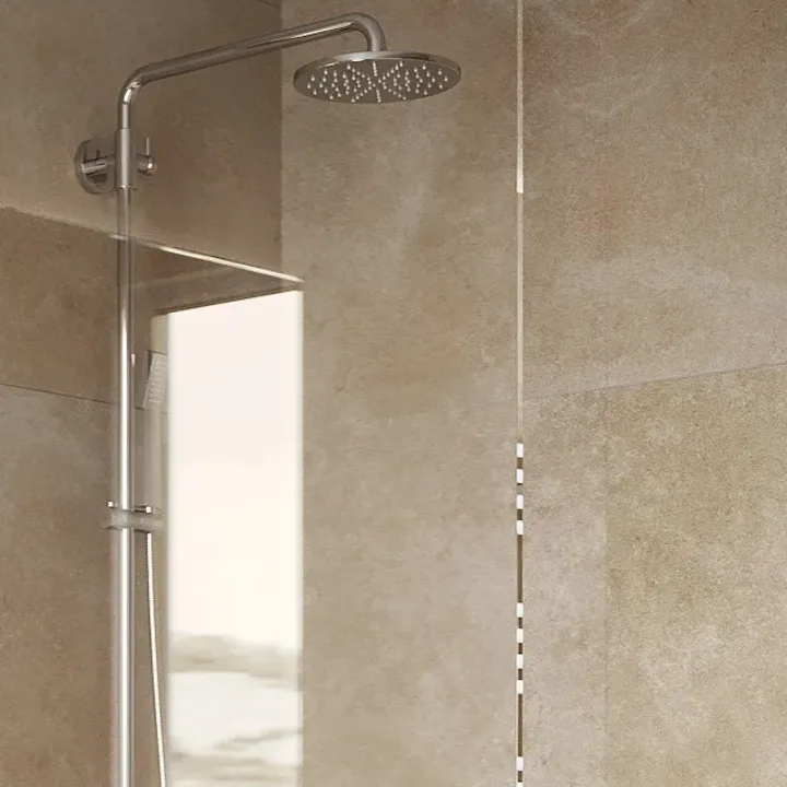 Pavimento y revestimiento: Pav./Rev. Stream Beige 60X60Cm Porc. (Luxe+Rect.) Antihielo — Marazzi