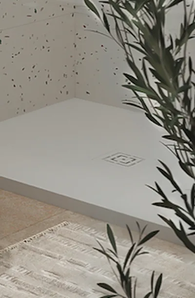 Plato de ducha: Plato Ducha Evol / Evolution Solidstone Blanco — Marzzo